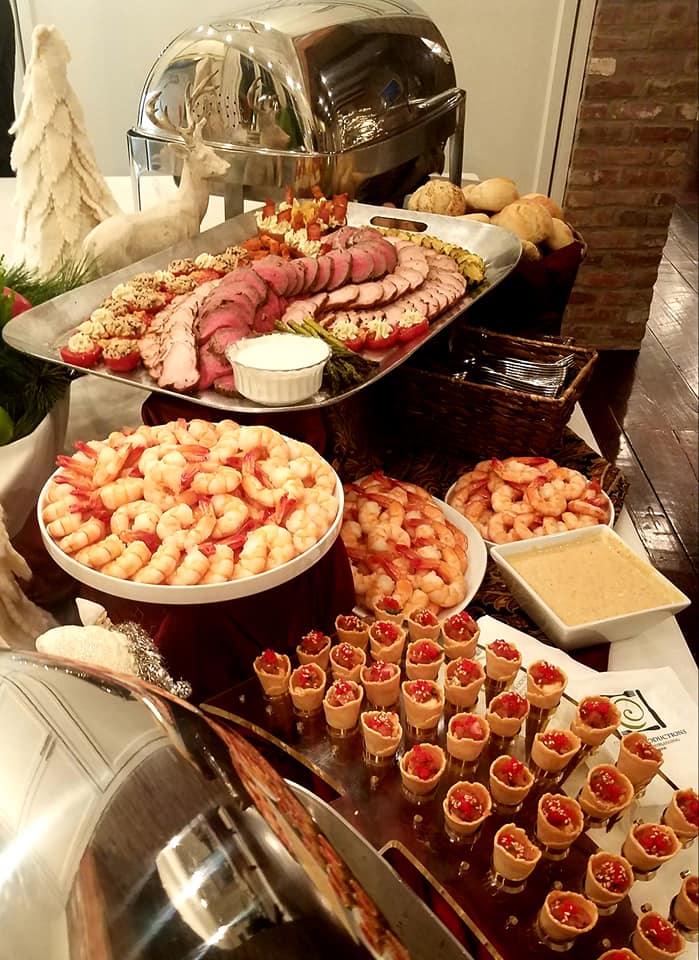 Elegant Holiday Party Catering Display