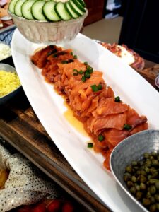 Smoked Salmon and Capers Catering Display