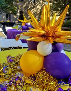 LSU tailgate table decorations