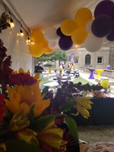 LSU Football Tailgating set up by catering company
