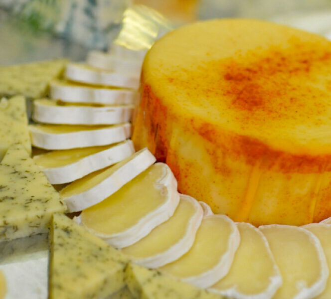 Holiday Catering Cheese Display by Culinary Productions in Baton Rouge.